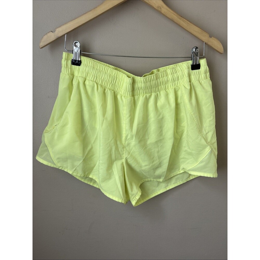 All In Motion Running Shorts Womens M Neon Yellow Athletic Activewear